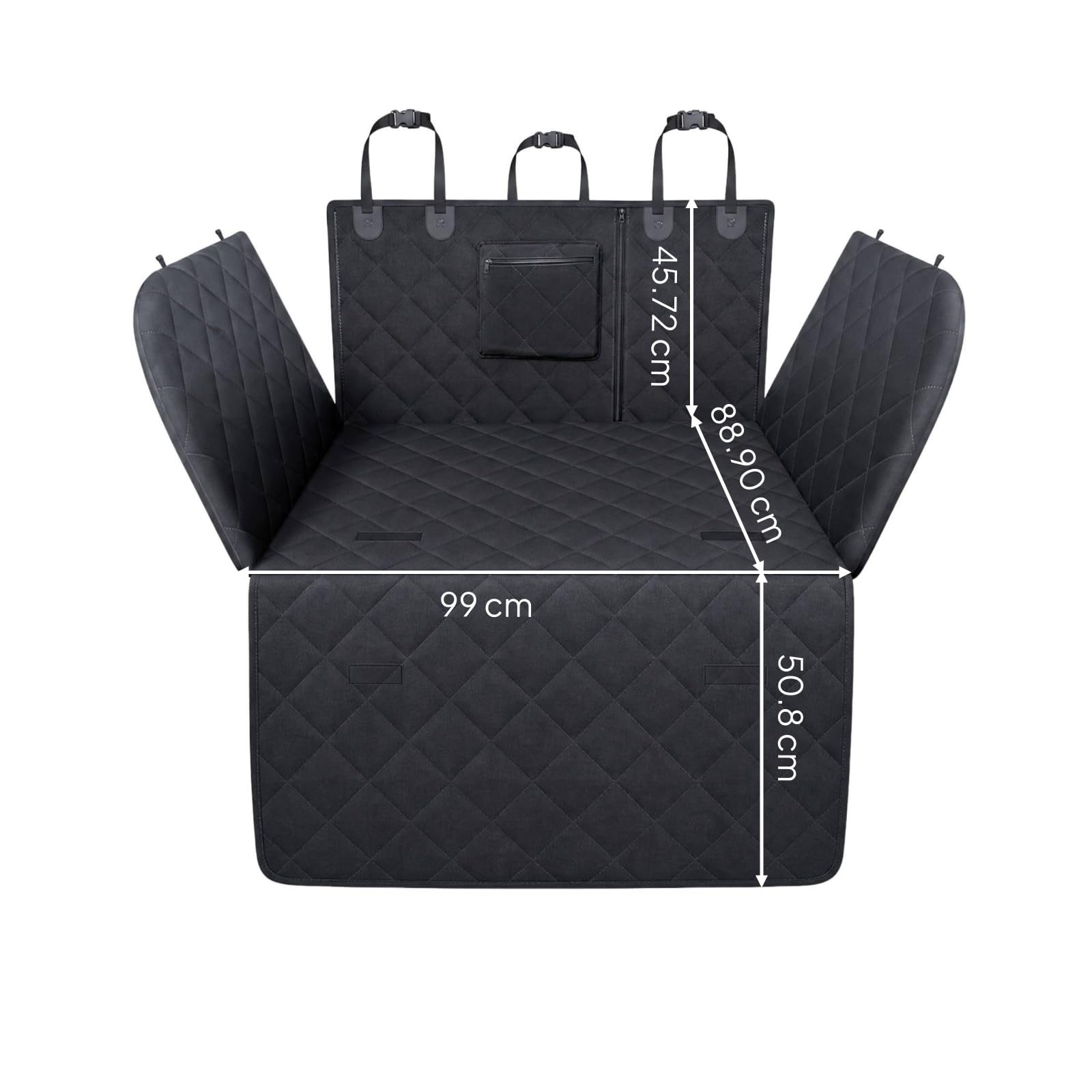 Protector Maletero para Mediano Tela Oxford 600D con Relleno Espuma y Superficie Resistente al Agua para Camioneta, 99x186cm