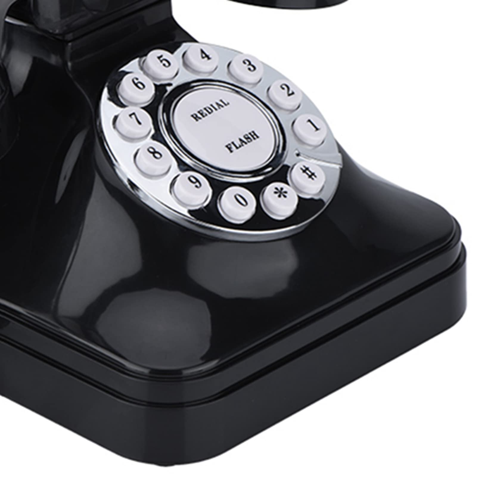 Een Oude Telefoon Met Draaiknop En Een Vaste Lijn Op De Achtergrond Van