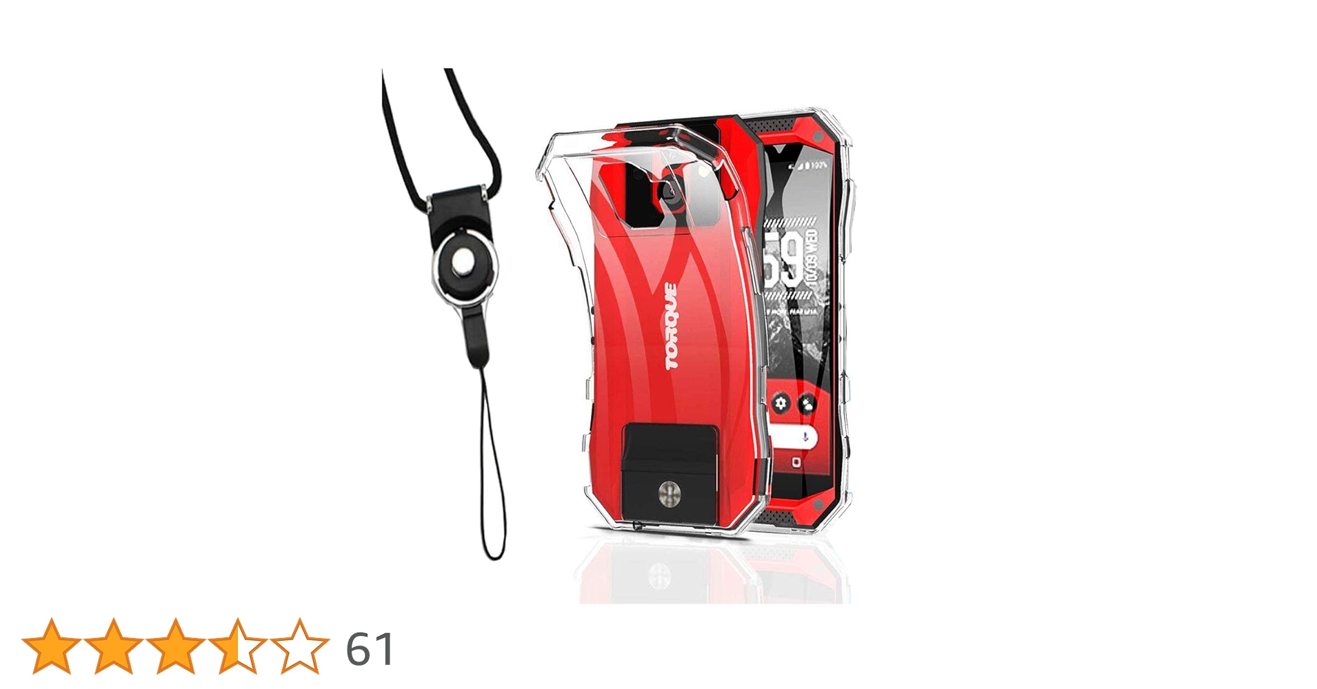 Amazon.co.jp: TORQUE G04クリアケースカバー 両用ストラップ