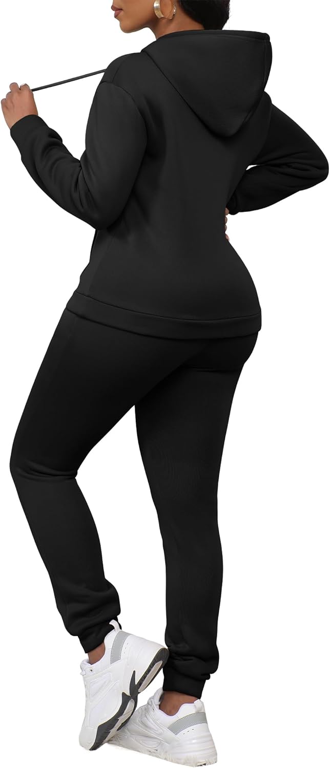 LovelyWholesale Womens Sweatsuits 2 Piece Set Hoodie Sweatshirts and Jogger Sets - Image 6