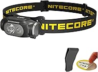 Vista 1 de Nitecore HA11 - Linterna frontal de campamento, 240 lúmenes, ultra ligera, utiliza 1 batería AA con clip multiusos (diadema de correa)