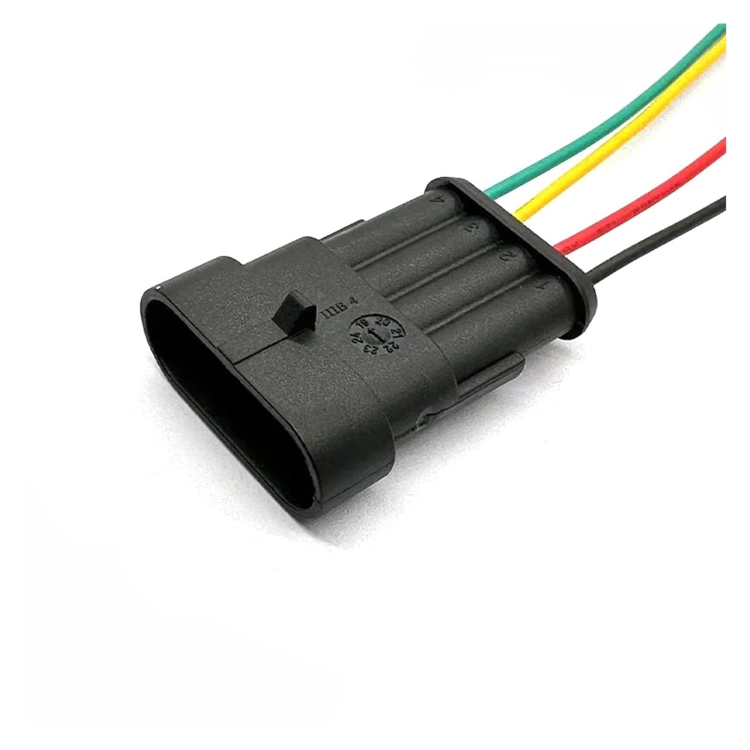 1/4 Pin Way 1.5 Series Female Male 282088-1 Automotive Connector Sealed Waterproof Auto Plug 282106-1(Brown,20 Sets)