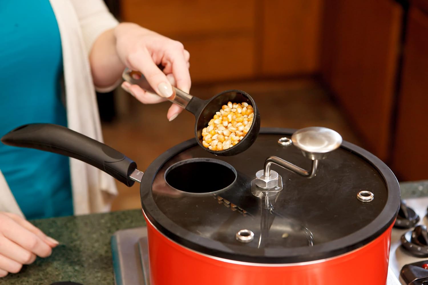 Zippy Pop Original Stainless Steel Stovetop Popcorn Popper, 51/2Quart