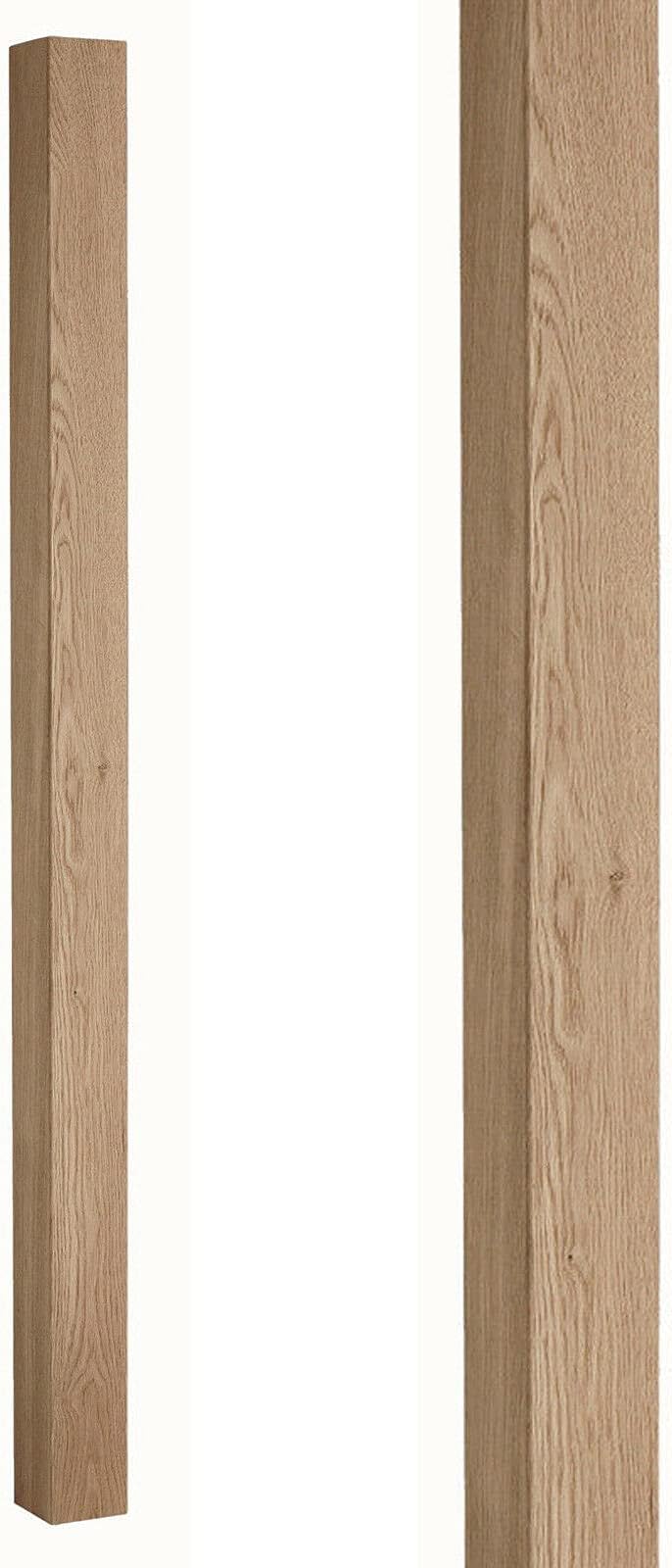 1500mm Plain Square Oak Newel Post (1500mm Half Post)