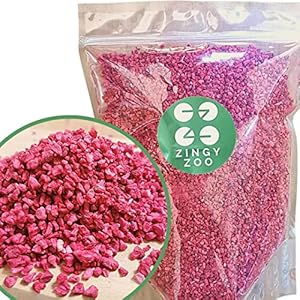 Gefriergetrocknete Himbeeren Stücke | XL 300g Trockenfrüchte Gefriergetrocknet | Getrocknete Himbeeren Glutenfrei Gefriergetrocknete Früchte | Freeze Dried Fruit | Freeze Dried Raspberry | ZingyZoo