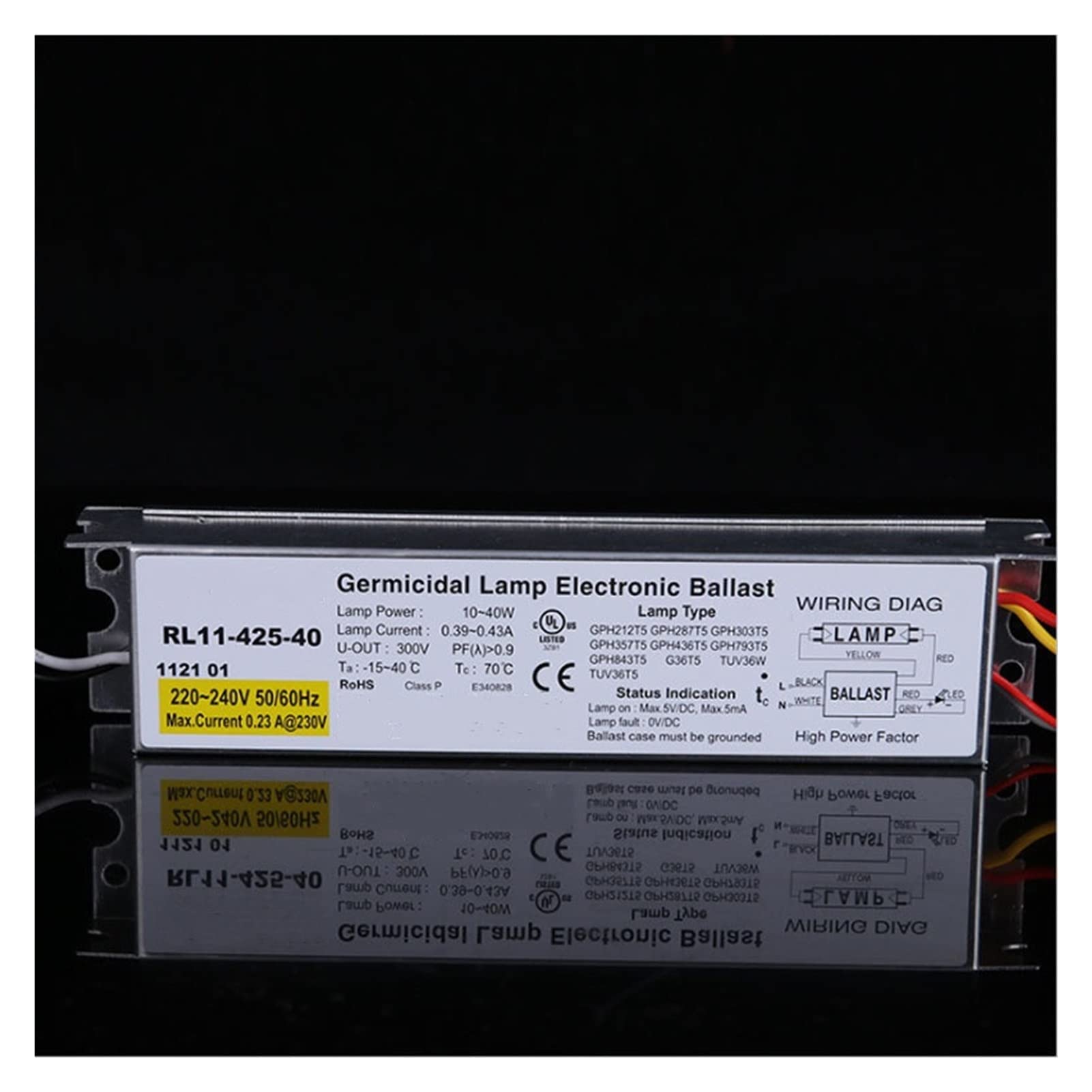 GLBMMLTHZP Ballast électronique 10-41W Universal Rl11-425-40 21-40W ballast