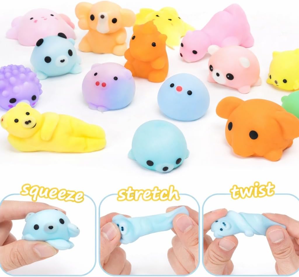 125 Pcs Party Favors Fidget Toys Pack, Randomly Selected Pop Sensory Set 65 Stickers Gifts for Kids Adults Boy Girl Stocking Stuffers Autistic Goodie Bag Filler Treasure Box Classroom Prizes School