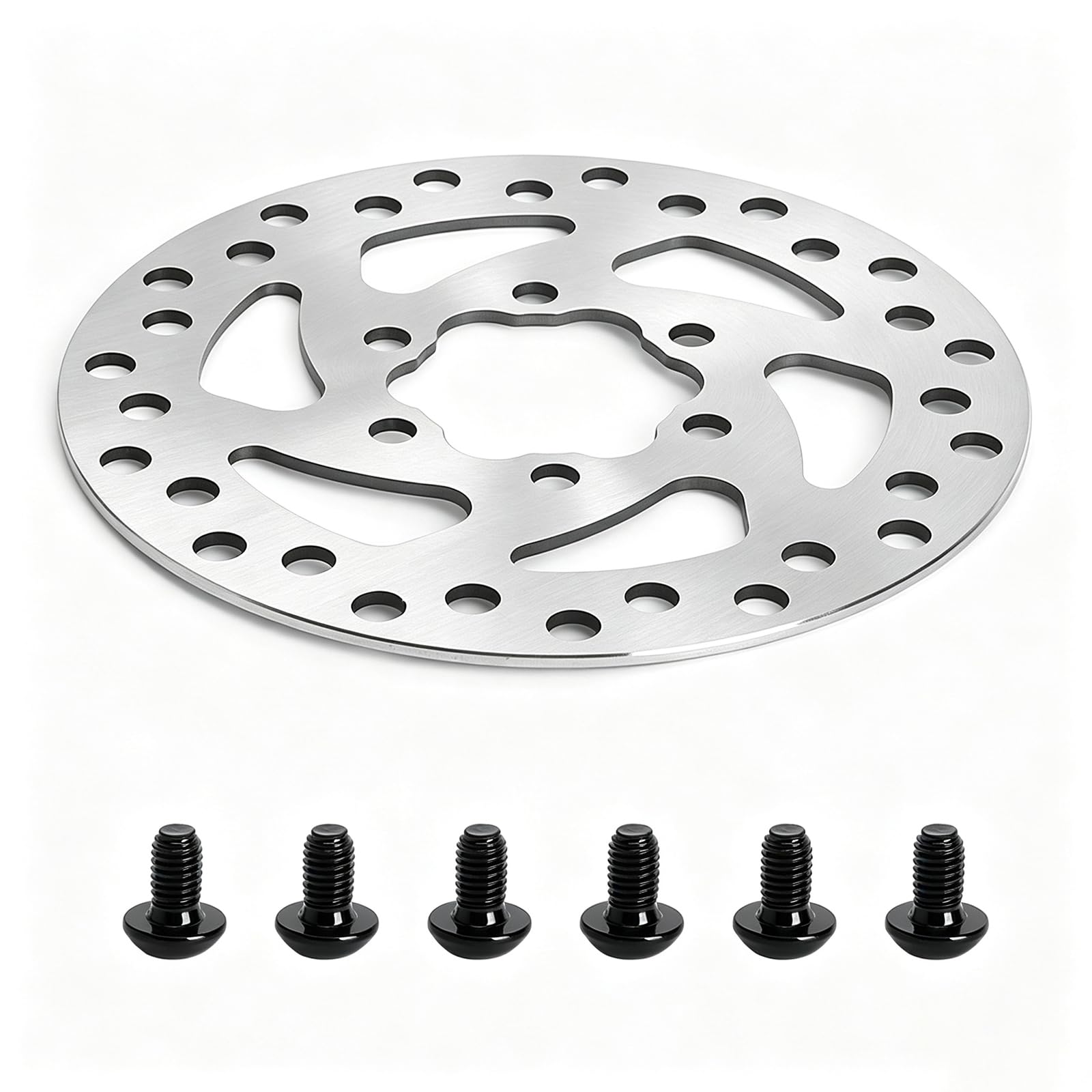120mm 6 Bolt Steel Bike Disc Brakes with 6 Pcs Screws, Disc Brake Rotor