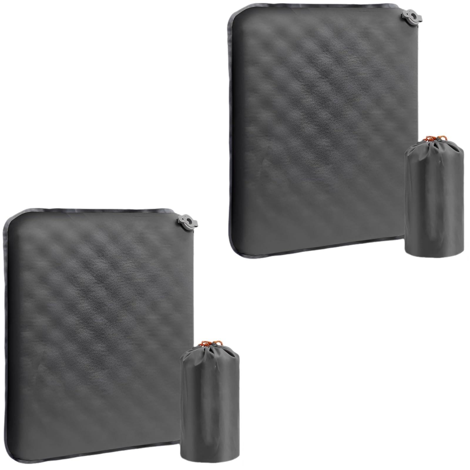 2 Stück Sitzkissen, Fußpresse, aufblasbares Flugzeug, 42 x 33 cm, ideal für Reisen und Zuhause