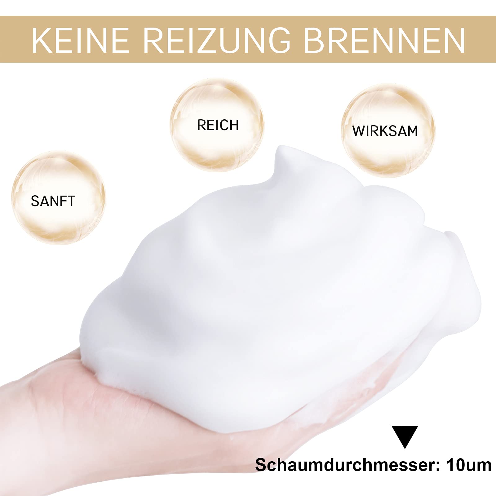 50 ml Wimpernshampoo für Wimpernverlängerung Eyelash Foam Eyelash Foam Cleaner with Cleaning Brush Eyelash Care Eyelash Shampoo Cleanser (50 ml)