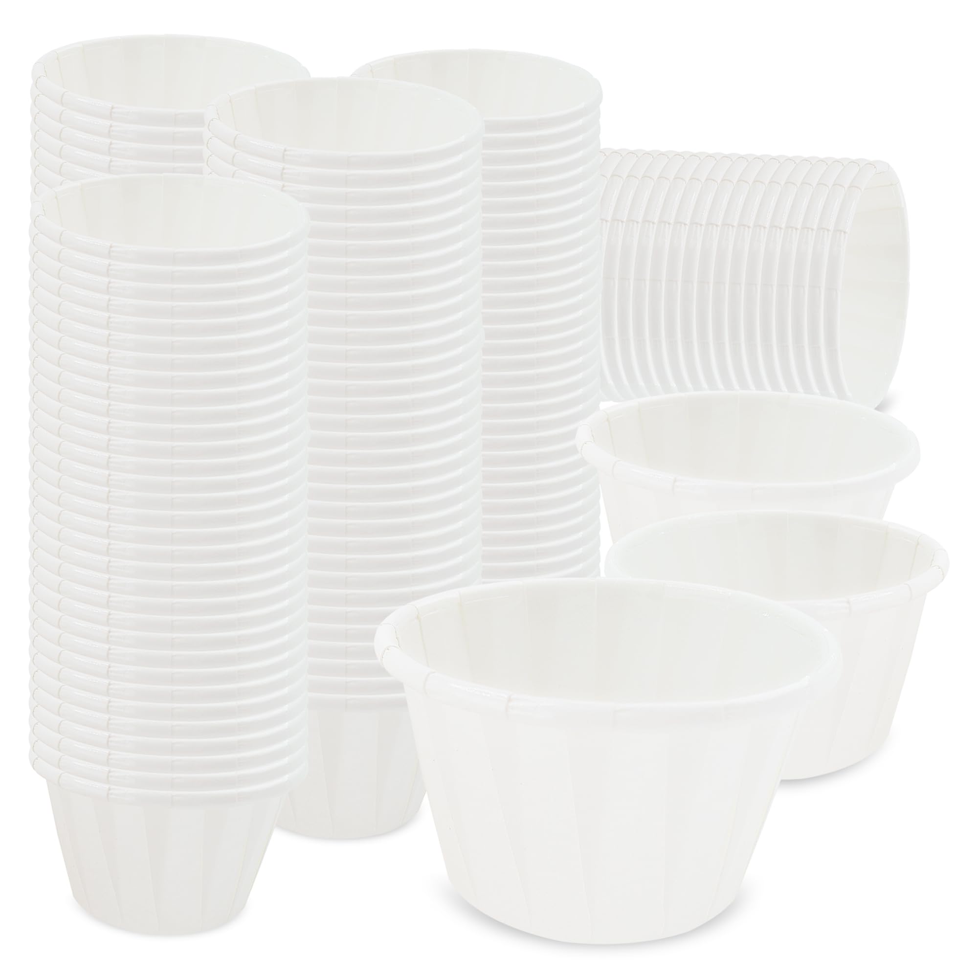 G4GADGET 1000x Wax Paper Medicine Pots 28ml – Fluid Resistant Disposable Cups for Epoxy Resin, Mixing, Paint, Sauce & Pills – Small Waxed Paper Ramekins for Resin Moulds, Art & Craft Kits