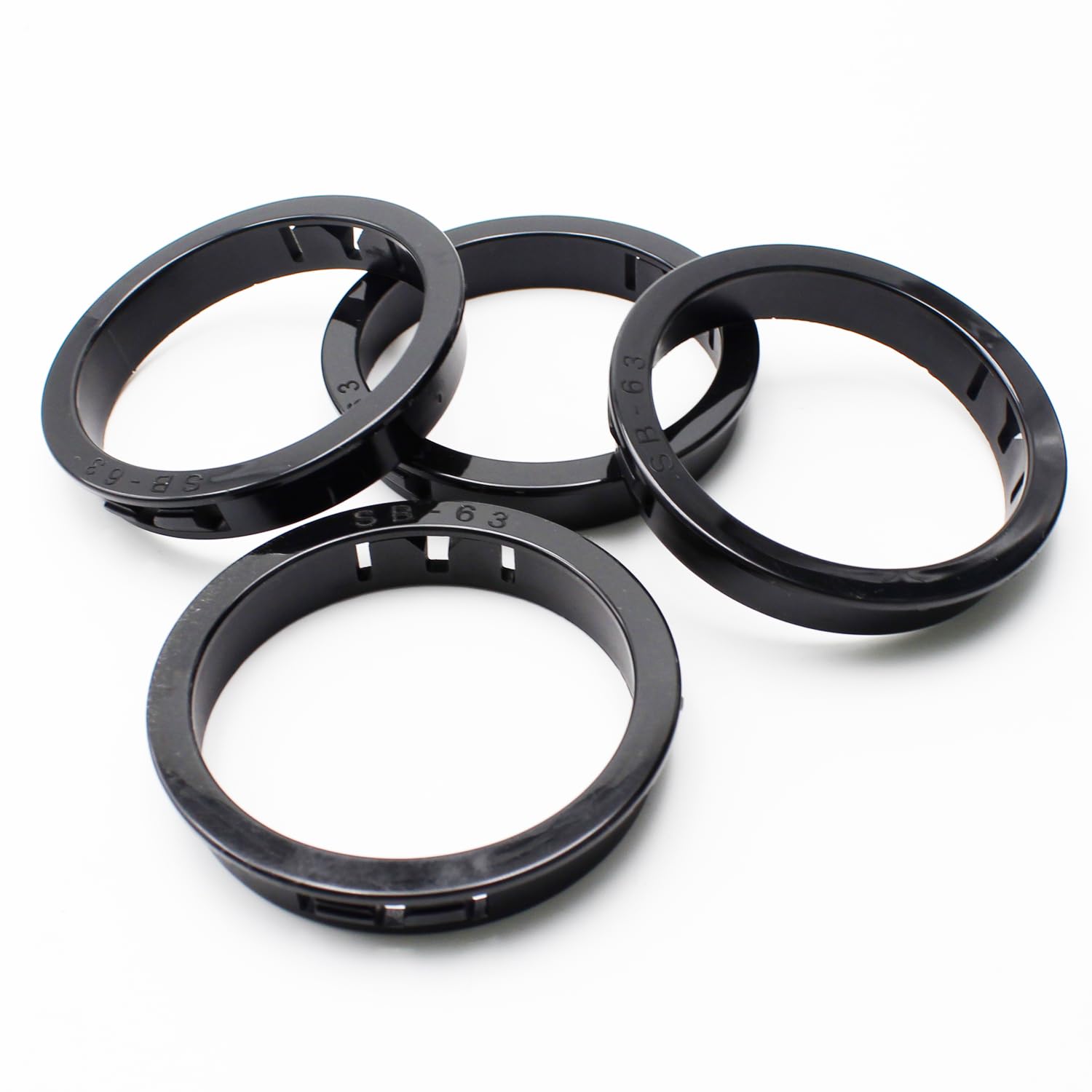 EASYEAH 2-1/2"(63mm) Black Snap-in Knockout Insulating Bushing Grommets, Plastic Cable Hole Grommets for Wiring, Round Nylon Snap in Locking