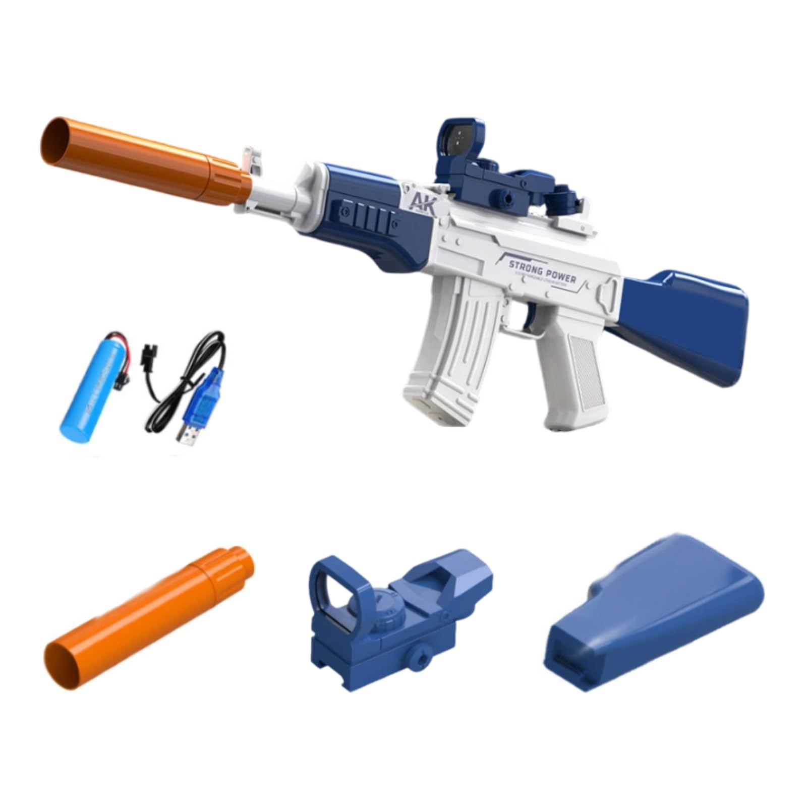 電動鉄砲 Amazon | 水鉄砲 電動 M416 戦術スコープ付き【「戦術スコープで