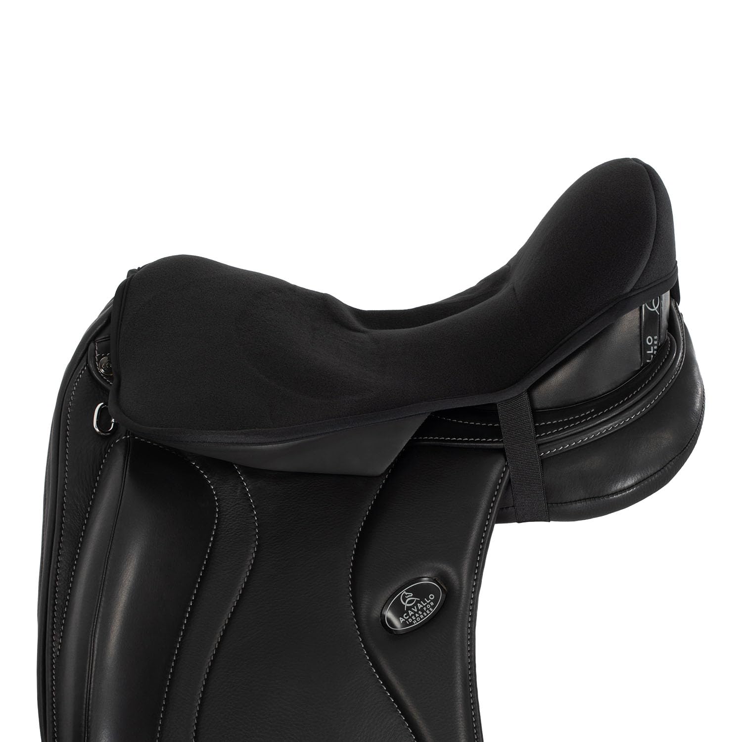 Acavallo Ortho-Pubis Dri - Cojín para Silla de Montar (Talla: M), Color Negro
