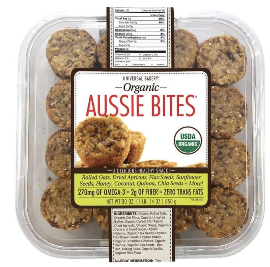 Traditional Aussie Bites 27 Oz, Oatmeal snacks cookies, Healthy Oatmeal Bites