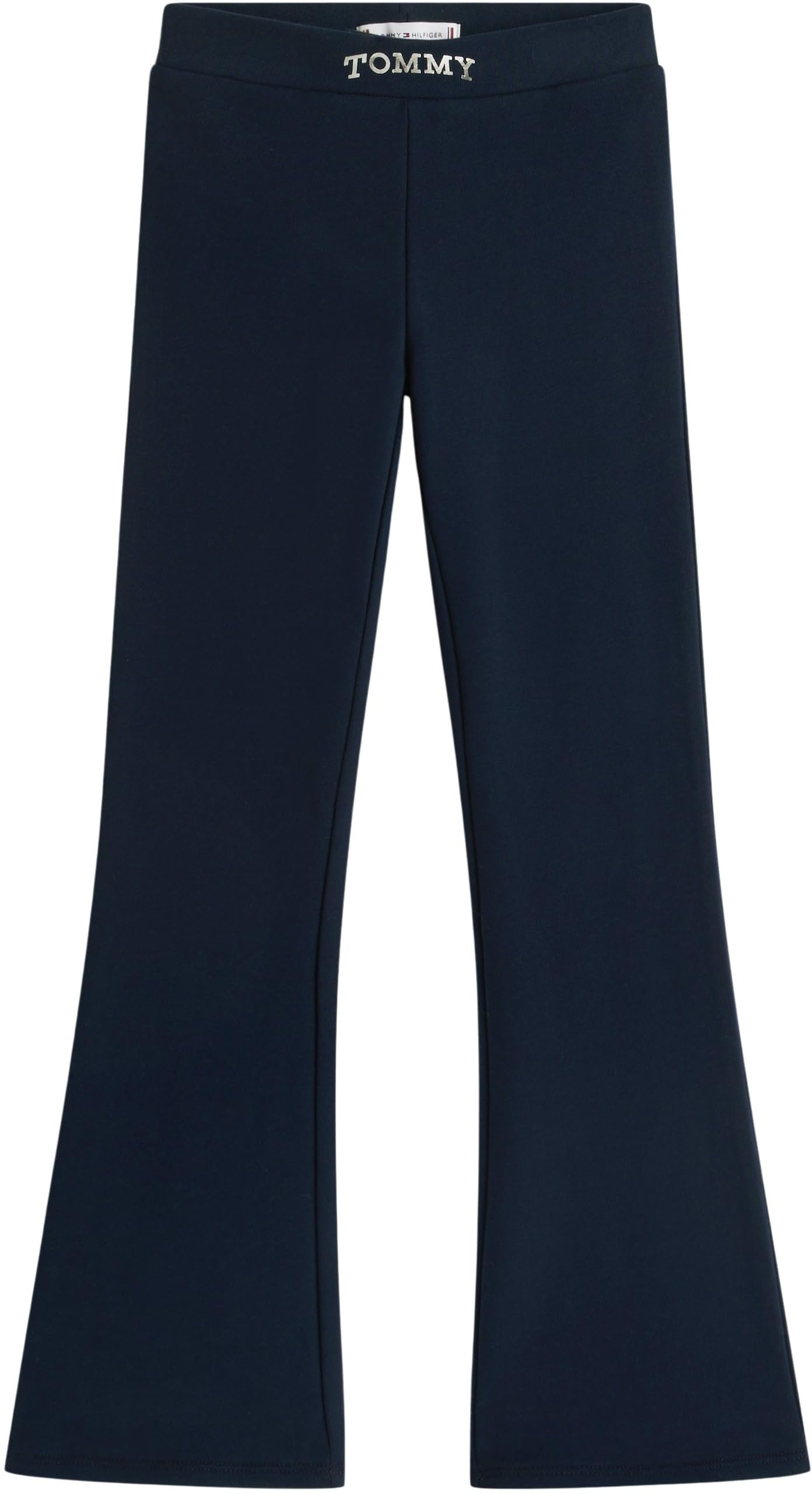 Tommy Hilfiger Girls Foil Flare Legging, Navy, Size Age: 14 Years