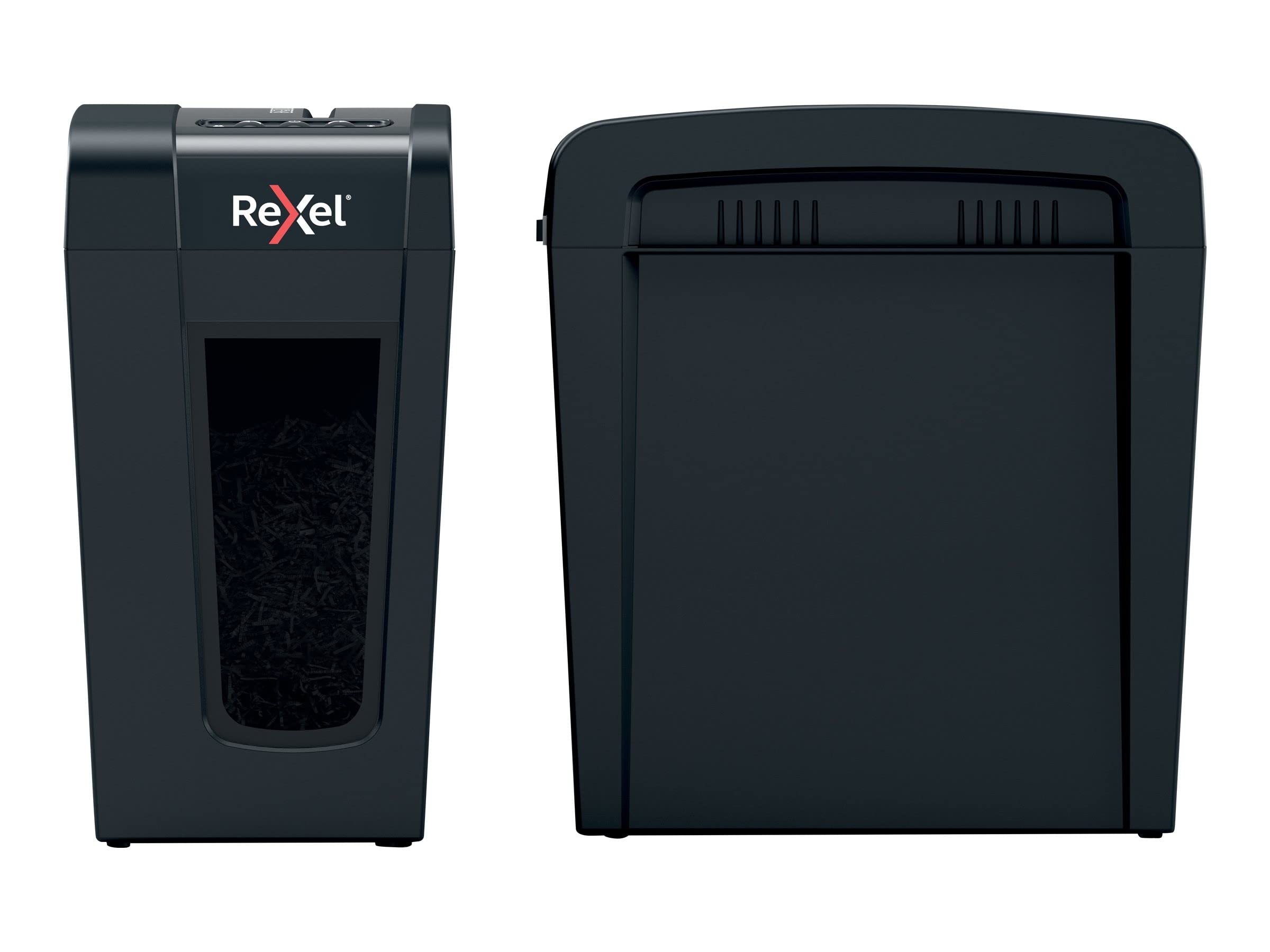 REXEL Secure X8-SL Slimline Whisper-Shred™,Distruggidocumenti Manuale,9-8 Fogli A4 (70-80 gr/mq), Taglio a Frammento, Livello di sicurezza P-4,per Uso Personale/Home Office,Capacità 14 Litri,2020126EU