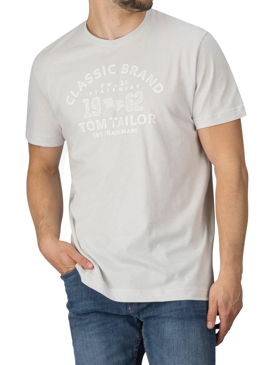 TOM TAILOR Tshirt Herren Baumwolle Regular Fit 4er Pack Set Rundhals Kurzarm Sommer Tee Shirt Logoprint 100% Baumwolle Schwarz Weiß Grün Rot Blau Grau Orange S M L XL XXL 3XL