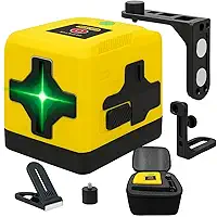 Nível a Laser Autonivelante Profissional 2 Linhas Alcance de 20m Base Magnética Ideal para Obras Alvenaria Alinhamento Acabamentos e Reformas Domésticas Com Tripé e Maleta