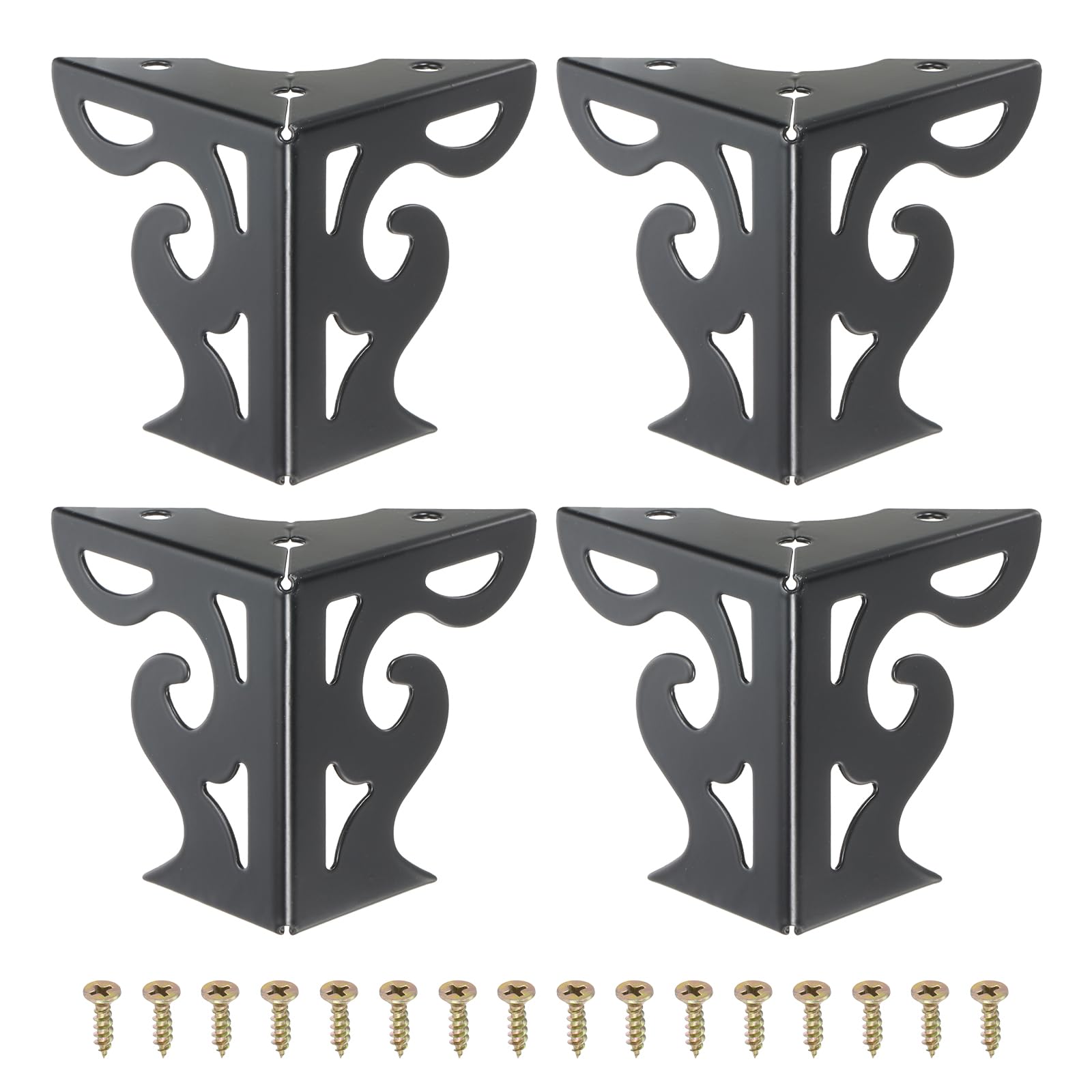 PATIKIL 3 Inch Hollow Out Furniture Legs