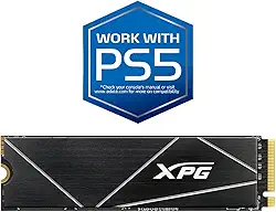 SSD Adata XPG Gammix S70 Blade - 512GB, NVMe, M.2 2280, Leitura até 7200MB/s, Gravação até 2600MB/s, Dissipador, PS5