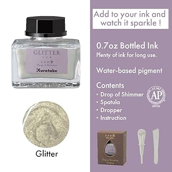 Amazon.com: Kuretake Ink Ink-Cafe Glitter ECF163-999