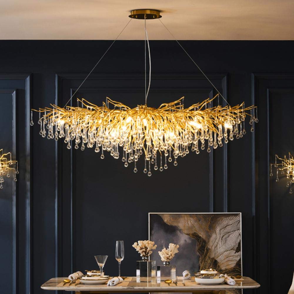 Nordic LED Luxury Crystal Chandelier Lighting for Home Decoration 
