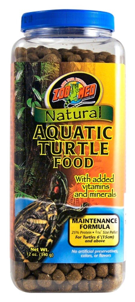 Zoo Med Natural Aquatic Turtle Food Maintenance Formula 12 Ounce - 2 Pack