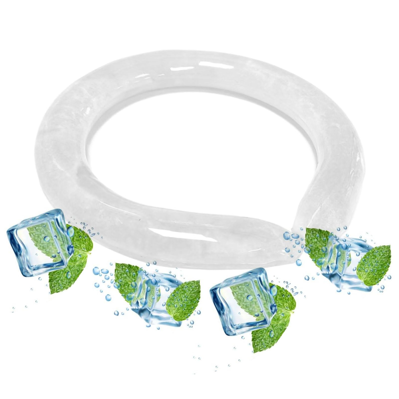 Magic Gel Halsring-Kühler – Tragbarer Kühlring für den Nacken – Wiederverwendbares Kühlgel-Wrap für Sportler & Outdoor-Arbeiter