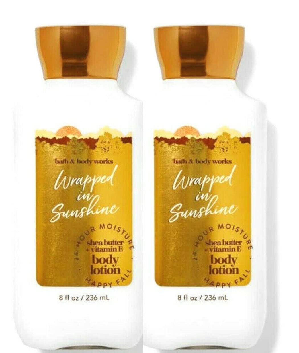 Bath & Body Works and 2 Pack Super Wraped In Sunshine Smooth Lotion 8 Oz (Wraped In Sunshine)