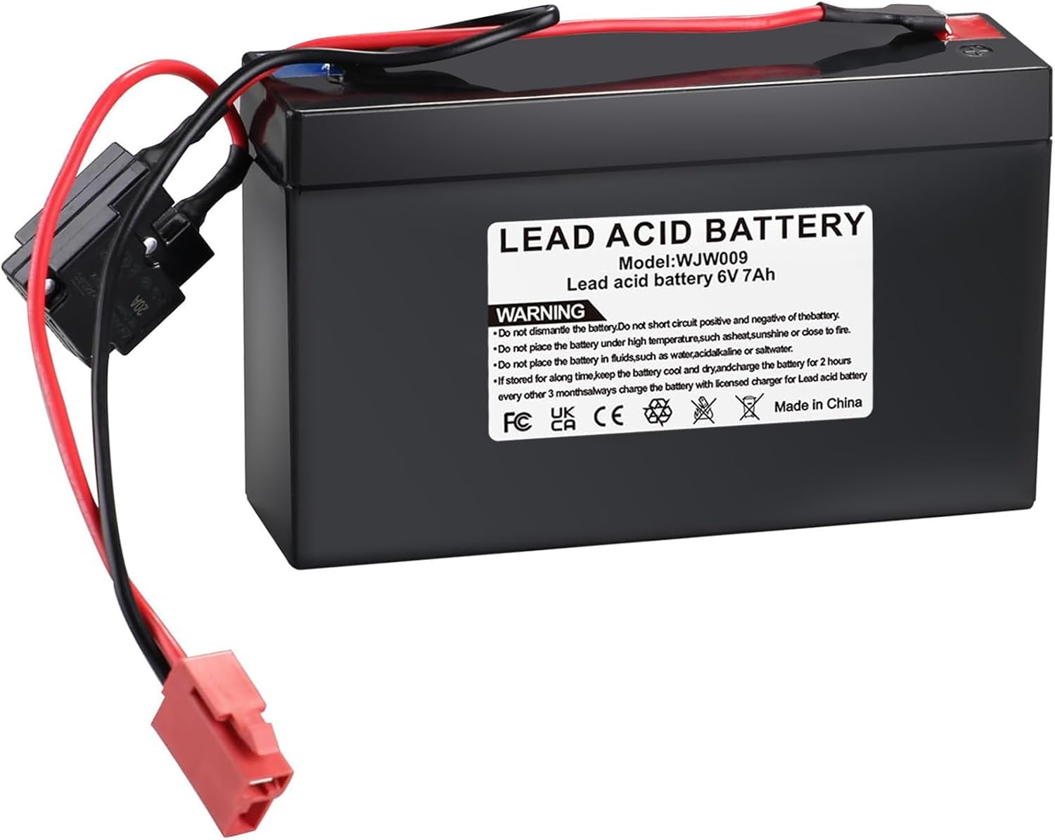6V 7Ah Lead Acid Rechargeable Battery, Replacement Battery Compatible with Kids Trax ATV Marshall Fire Truck Dodge Ram 1500 Kids Ride-On Car