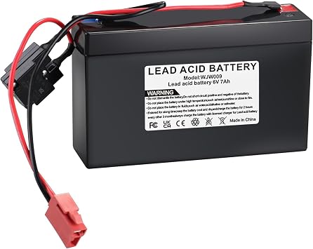 6V 7Ah Lead Acid Rechargeable Battery, Replacement Battery Compatible with Kids Trax ATV Marshall Fire Truck Dodge Ram 1500 Kids Ride-On Car