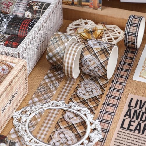 Masking tape pañuelo cinta adhesiva para reparar y decorar álbumes 5