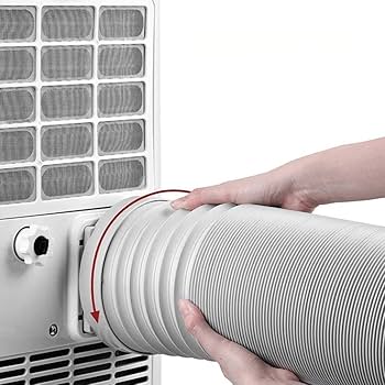 ポータブルエアコン ホワイト 排気ホース付き ポータブルエアコン ホワイト 排気ホース付き ポータブル