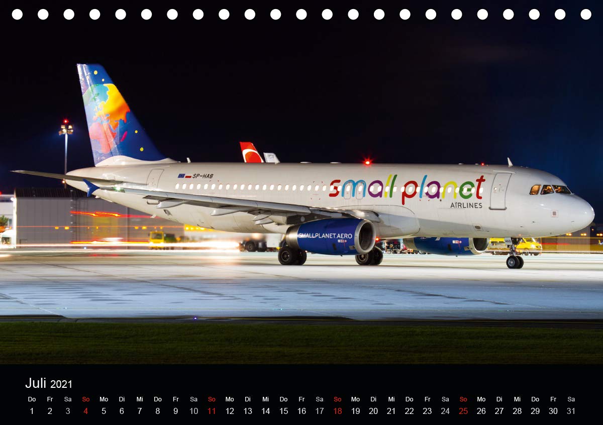 Welt der Flugzeuge (Tischkalender 2021 DIN A5 quer): Eindrücke aus der Luftfahrt (Monatskalender, 14 Seiten ) (CALVENDO Mobilitaet)