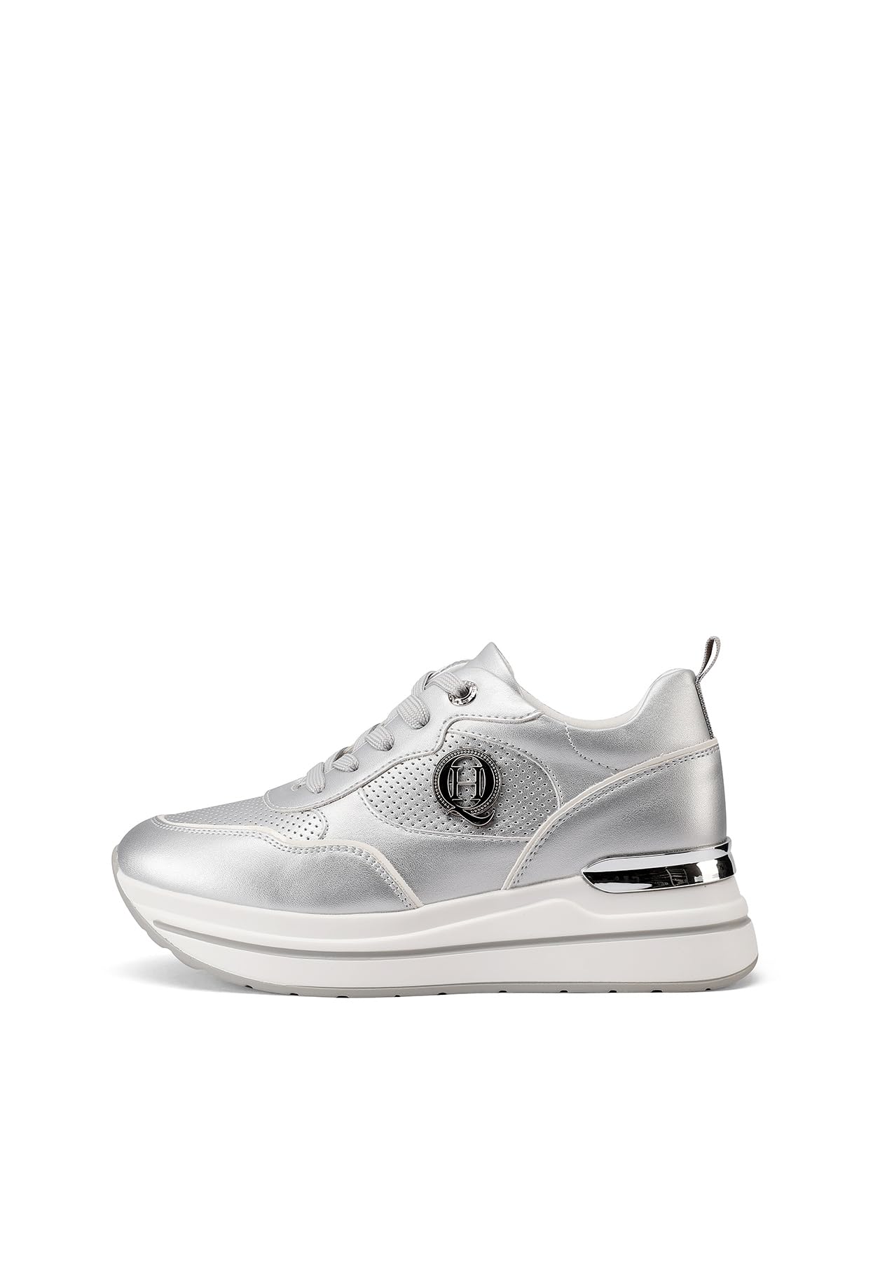 QUEEN HELENA Scarpe da Ginnastica Platform Sneakers con Zeppa Casual Donna X32-17