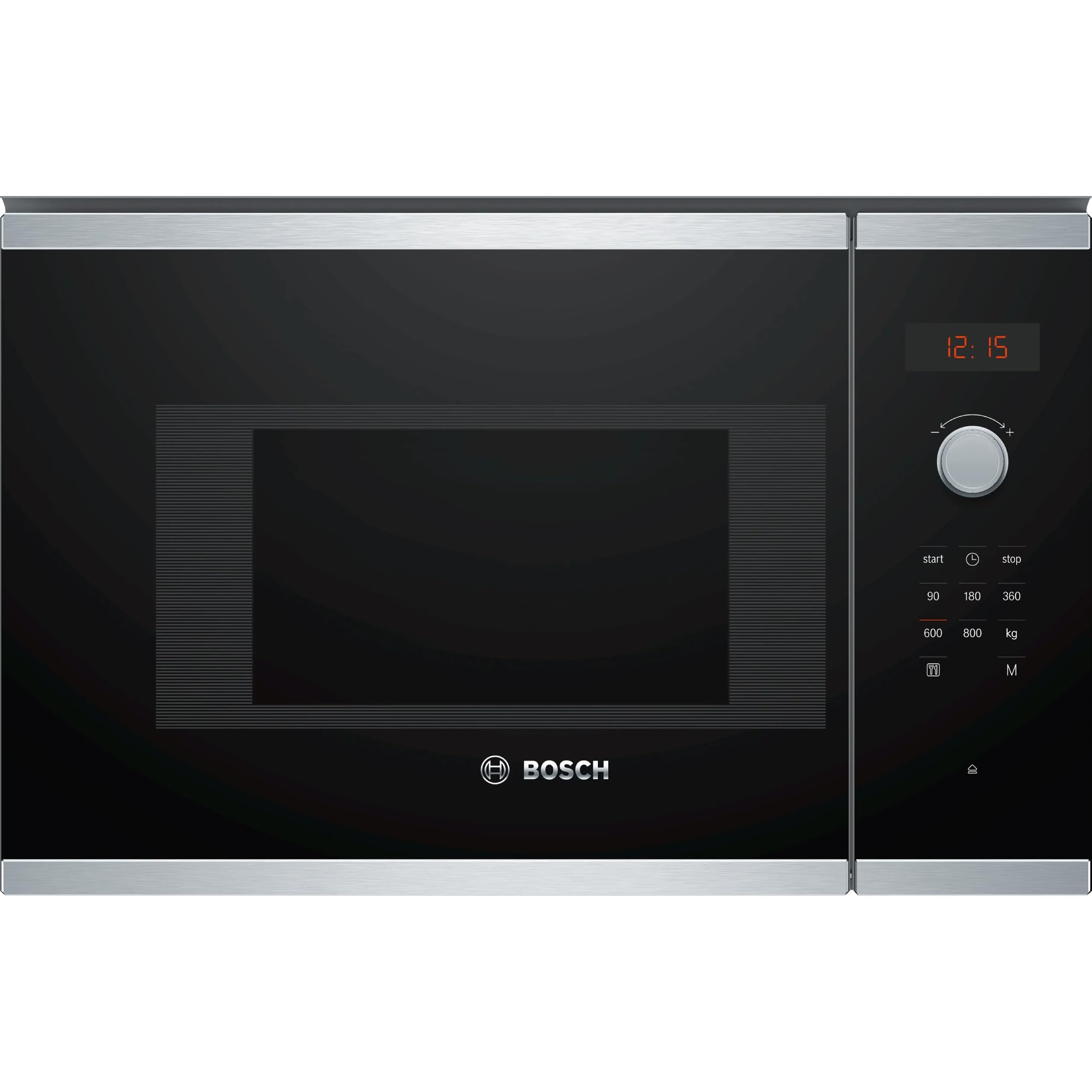 Bosch BFL523MS0, Série 4, Micro-ondes encastrable, 38. 2 x 59.4 x 31.7 cm, 20 litres, Inox