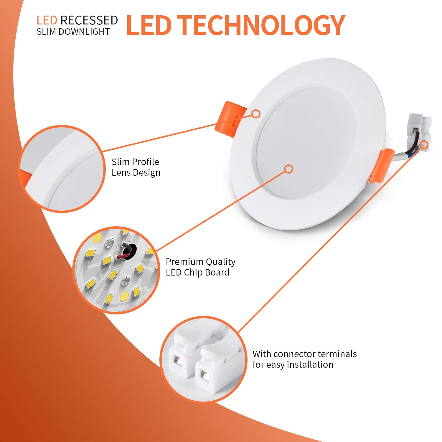 Faretti LED da Incasso, 3 X 6W Faretti Cartongesso, 430LM, 6000K Luce Bianco Freddo, Non Dimmerabile, AC 220-240V Luci da incasso, Integrati Ultrasottile Pannello Lampada, Spot LED incasso
