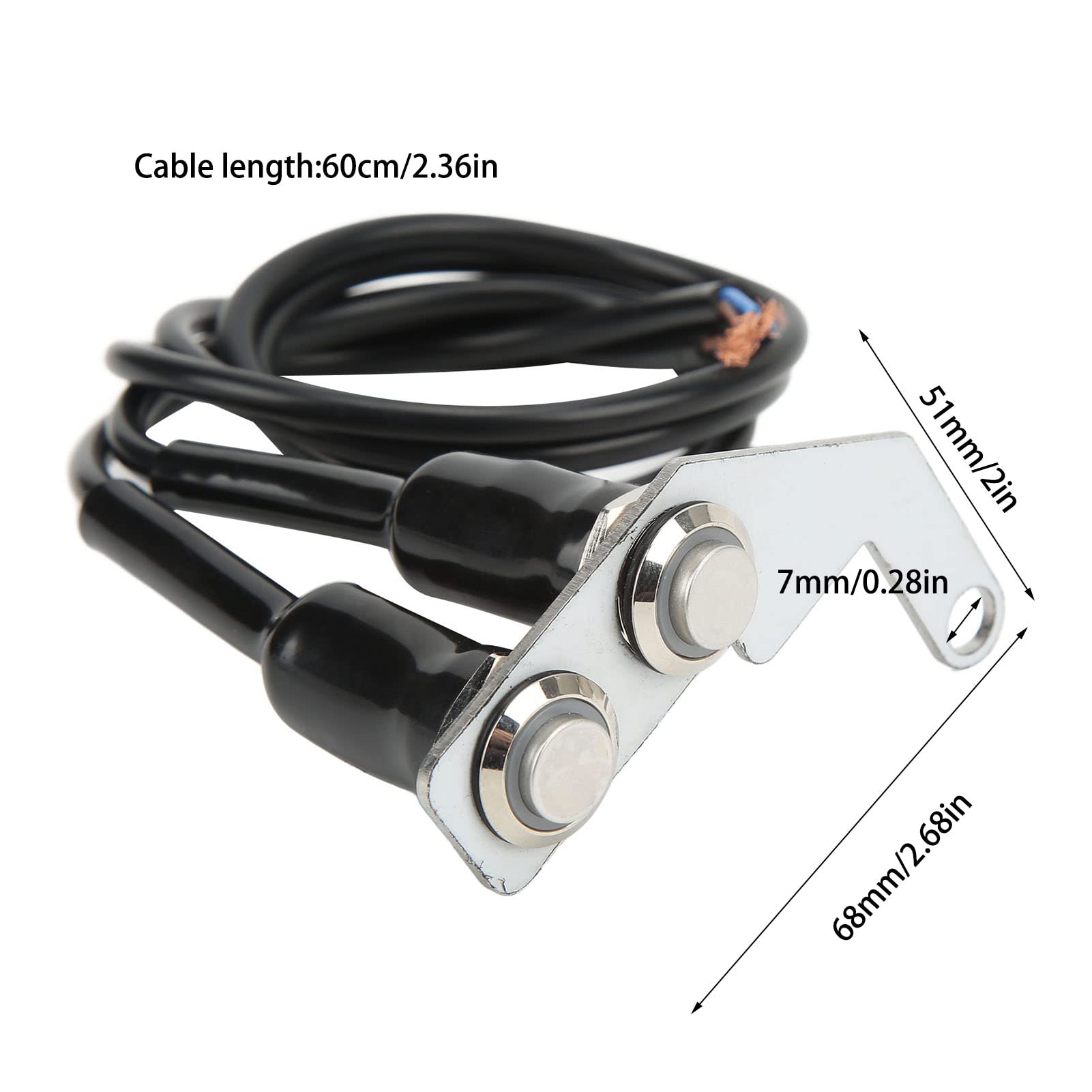 Private Seller Off-Road Motorcycles LED Motorcycle Switch - 12V ON/OFF Push Button For Handlebar Mount, Fog Lights 12v Switch On/off - Foto 5