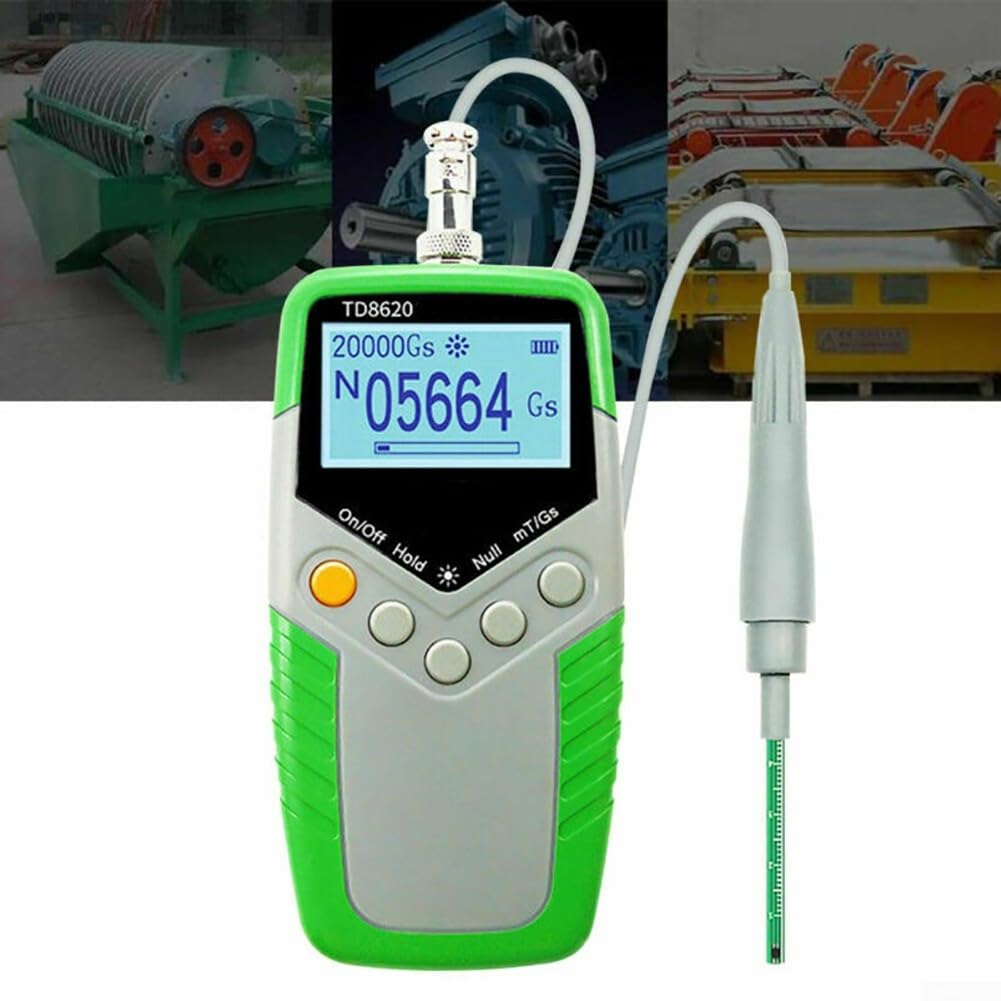 TD8620 Gaussmeter digital 0-2400 mT Magnetfeld-Detektor hohe Präzision mit Sonde