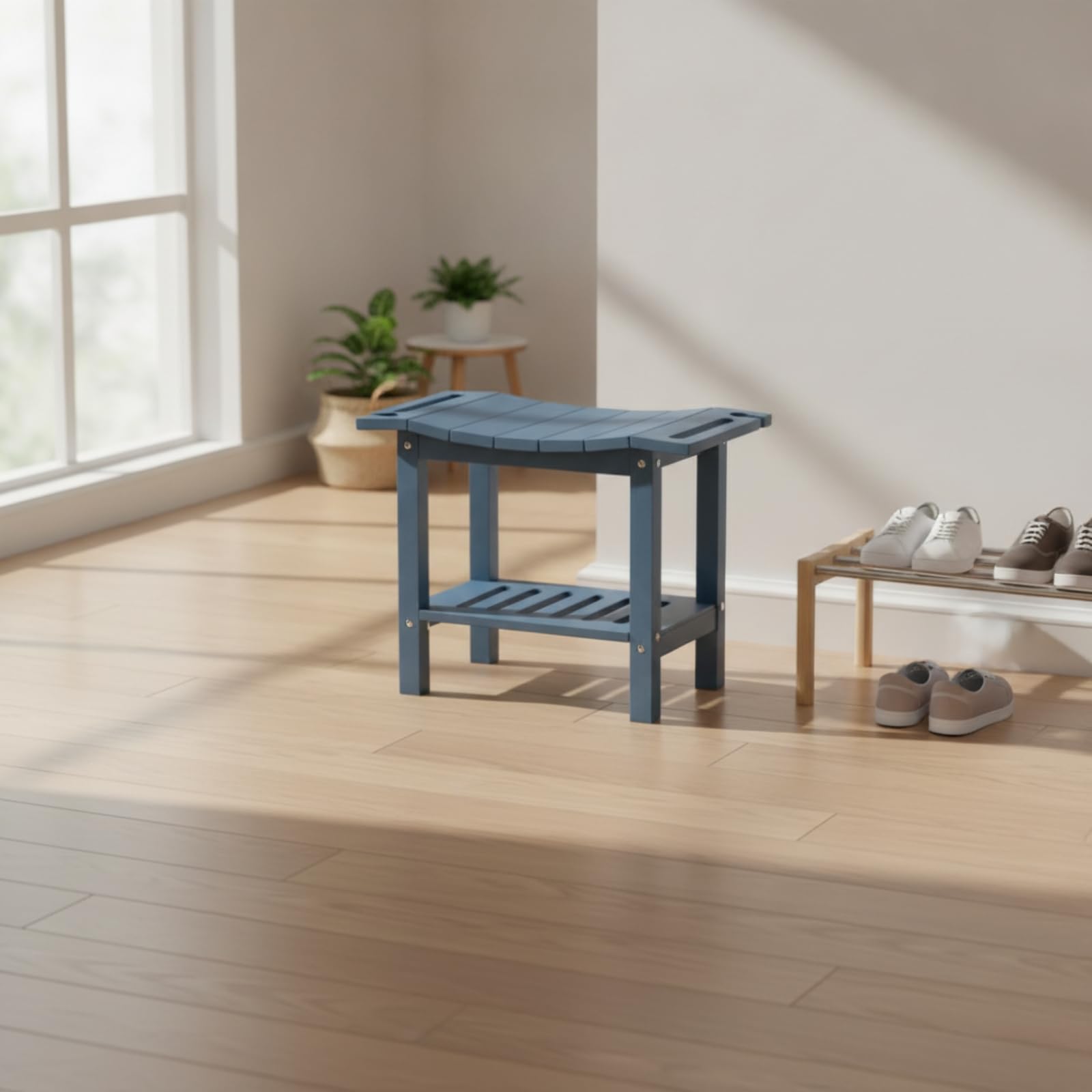 Colcolo Taburete Baño Impermeable Asiento, Marino