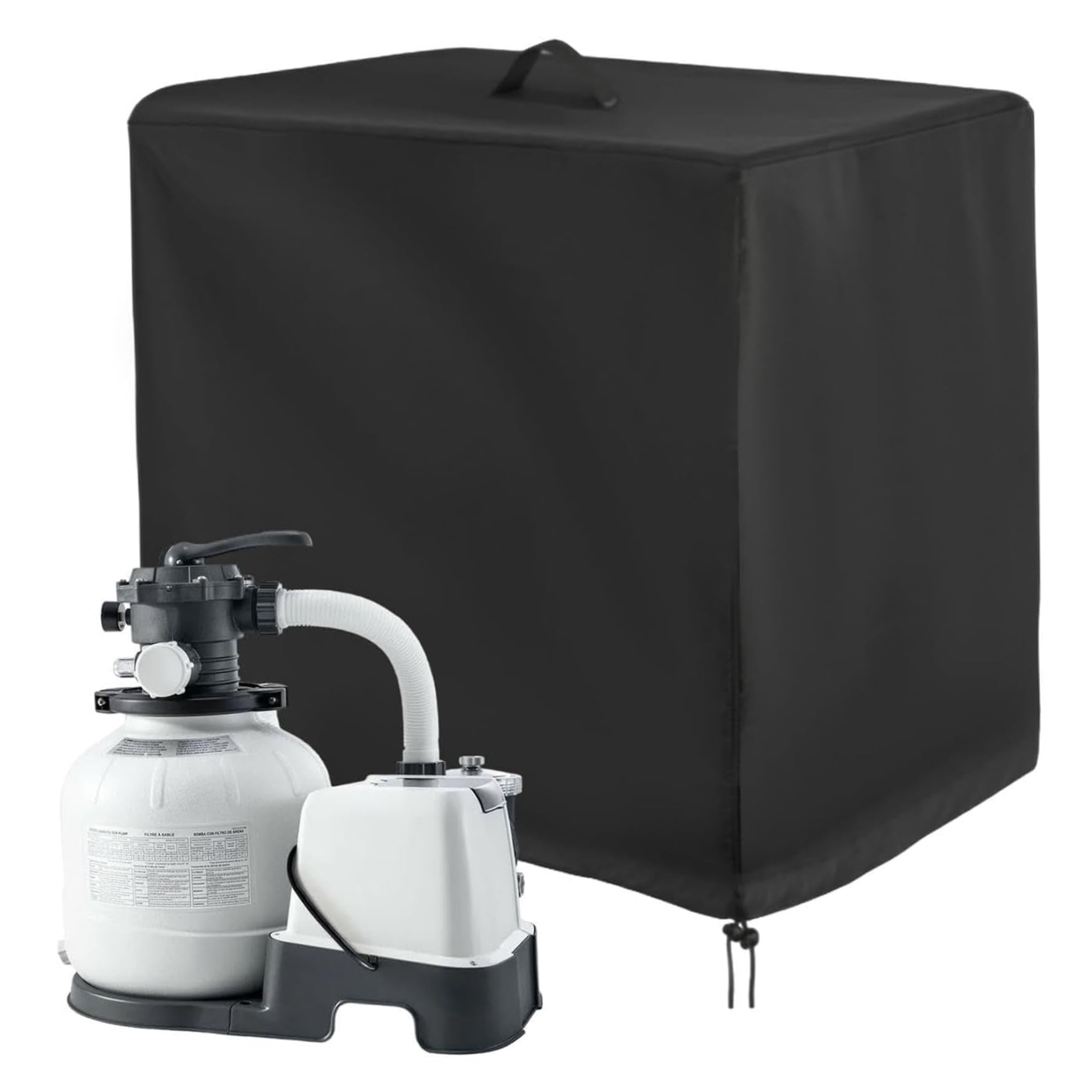 Pool Pump Shelter Dustproof Pump Cover 84*61*86cm Garden Pump Cover Foldable Above Ground Pool Pump Cover, Warm Insulated Oxford Cloth Weather Pump Cover Black Pool Cover Pumps Above Ground Pool Heat