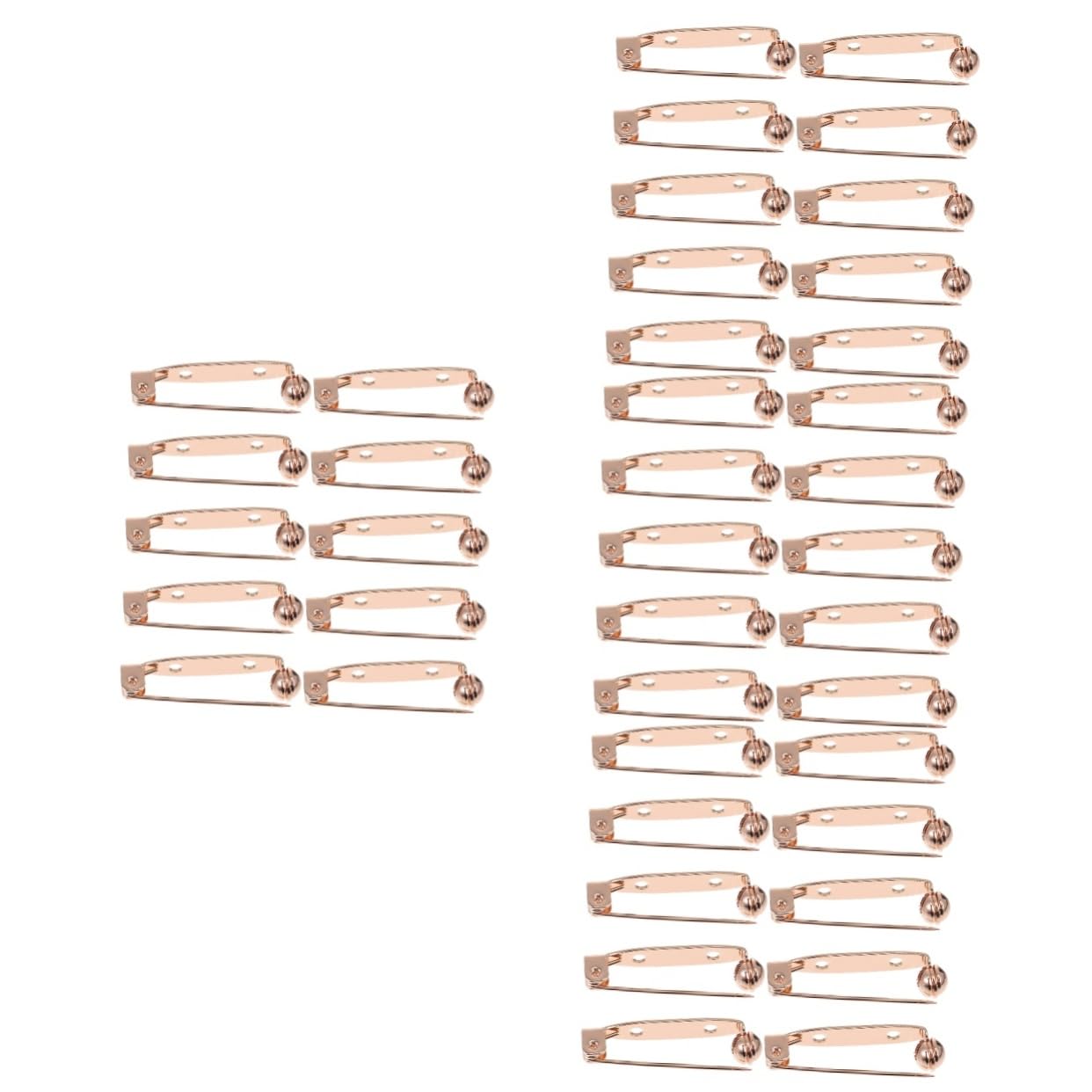 GALPADA Alfiler Broche De Bricolaje Pin De Seguridad Imperdibles Para Placa Abrigos De Seguridad Barra De Insignias Pasador De Barra De Seguridad Pin De Respaldo Cobre Golden