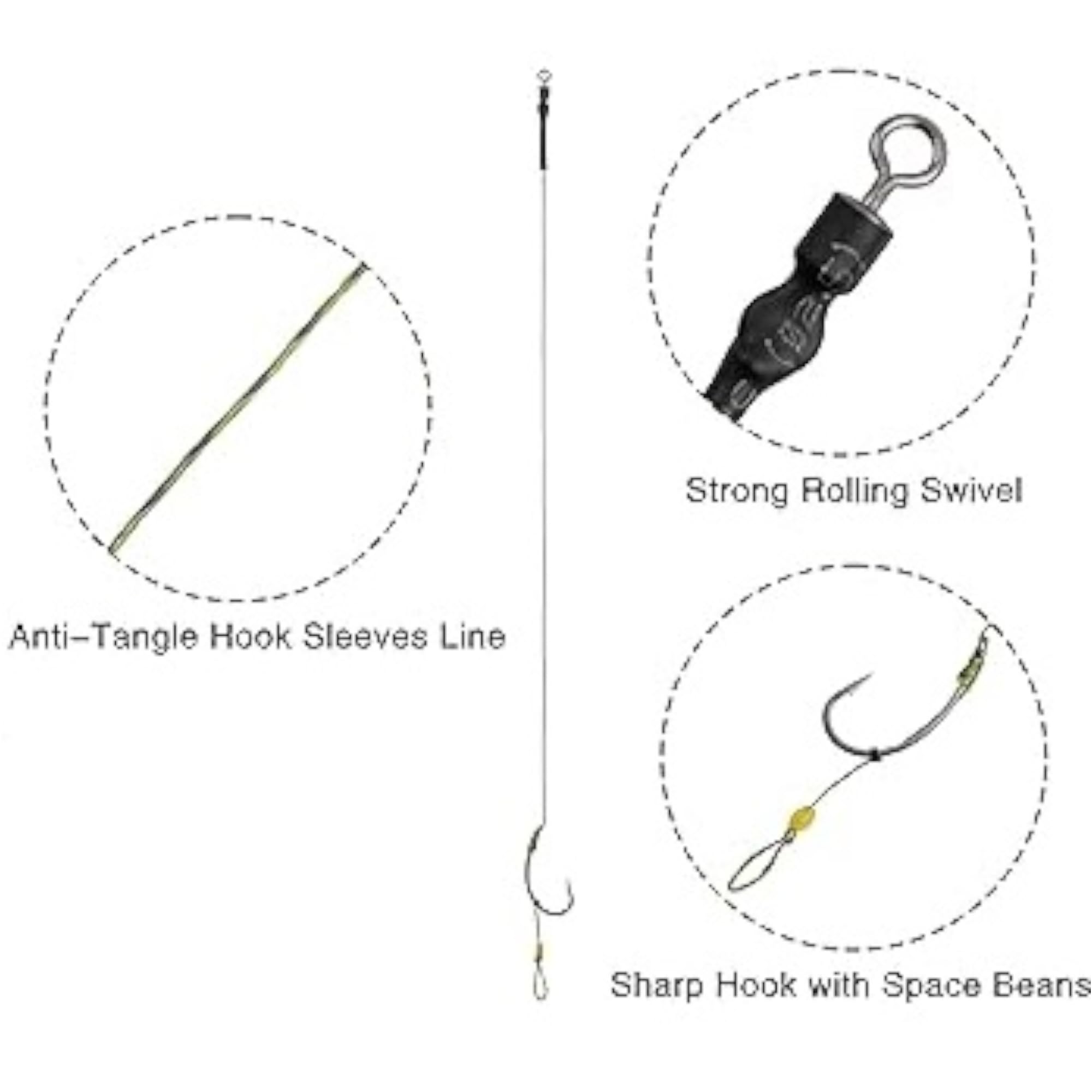 Montage Chod Rig Pour Pêche à La Carpe - Prêt à L'Emploi Avec Plomb 85g - Angel-Berger