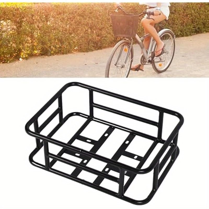 1276 後カゴ Amazon | 自転車 カゴ 後ろ バスケット 45CM 大容量鉄