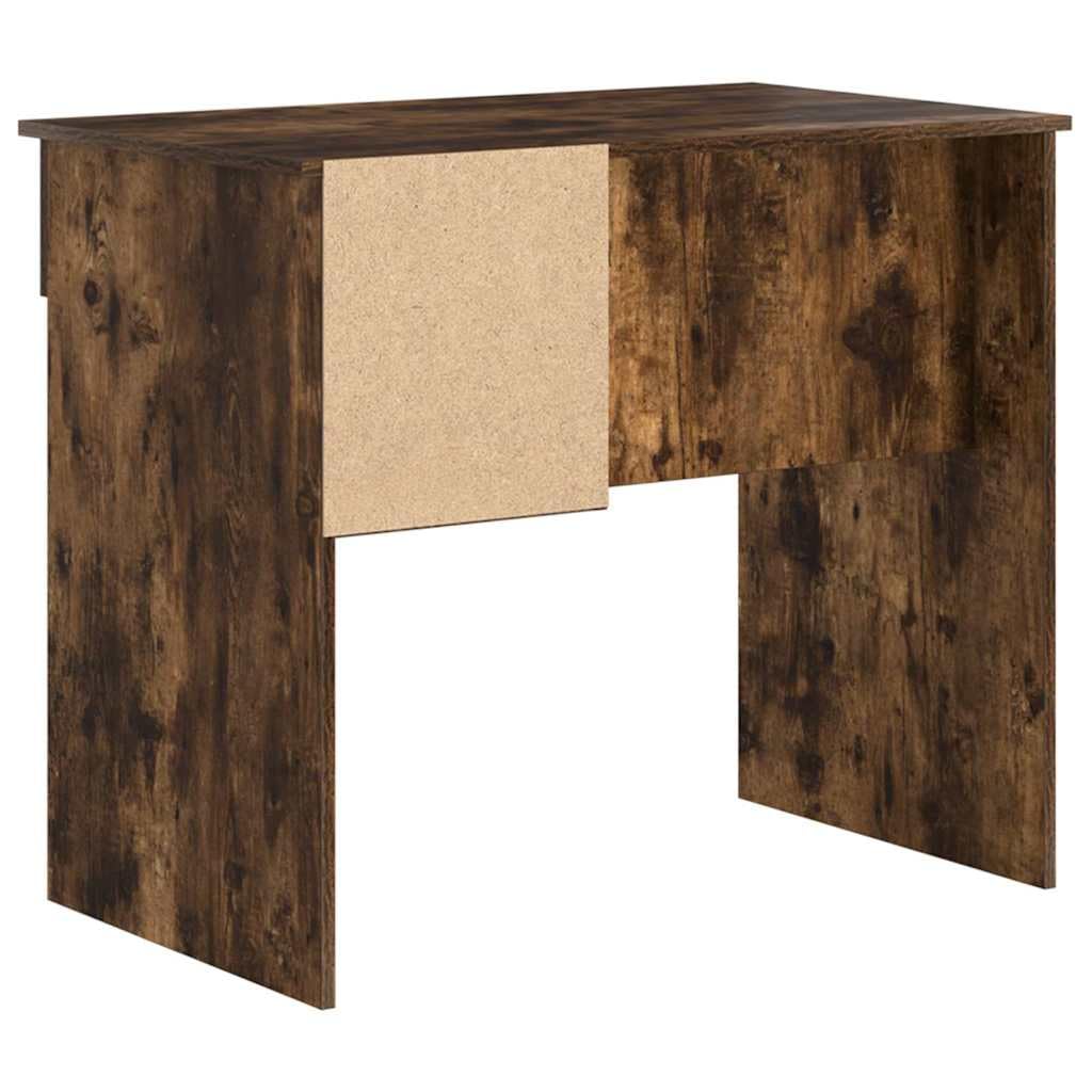 Scrivania affumicatura 90 x 49,5 x 75 cm, materiale in legno, Computer Desk con cassetto, scaffale, Home Office Desk Modern, Durevole