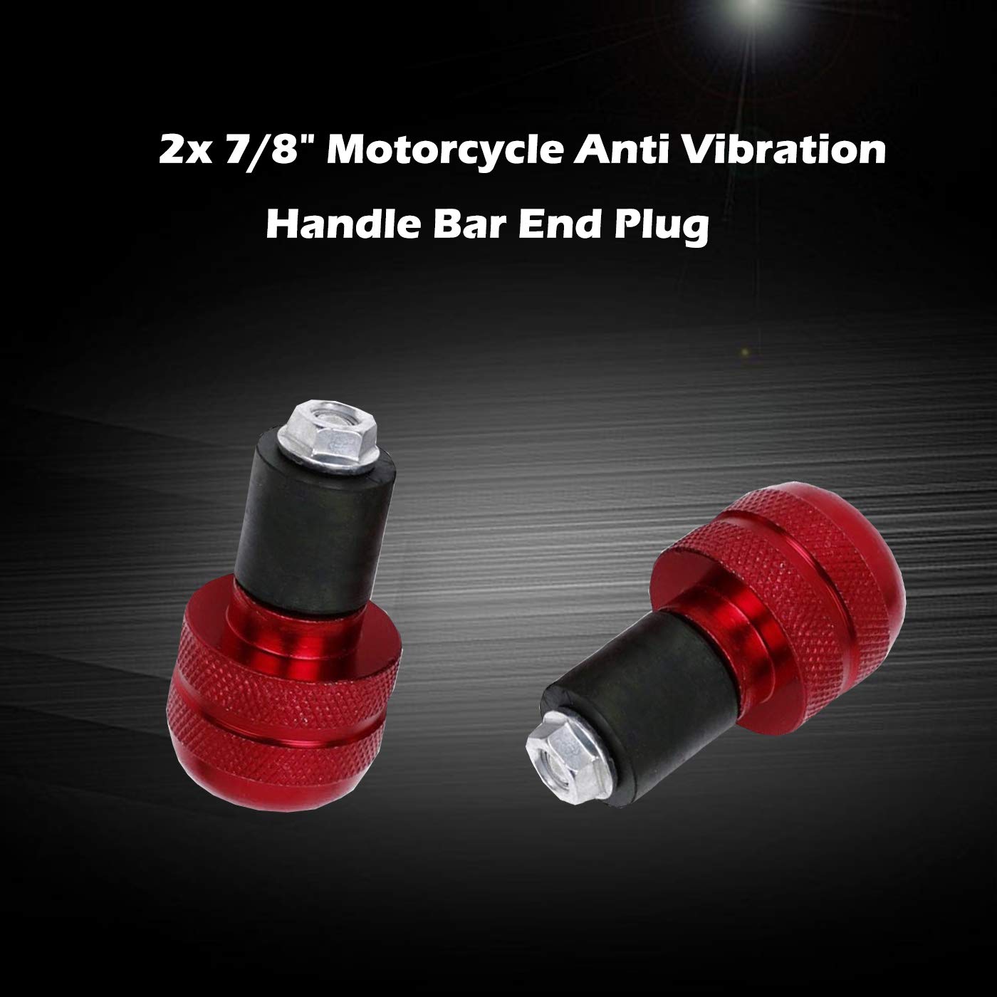 Guidon Moto 22 Mm Heart Horse 2pcs 22 Mm (7/8) Embout De Guidon De Moto Anti Vibration Poignée Bar Fin Plug Grip Embout De Guidon Moto