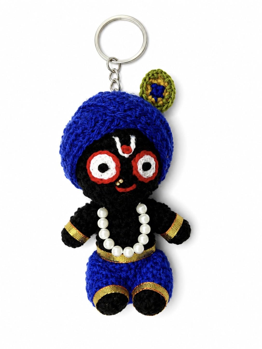 Crochet Handmade Jagannath Ji Keychain with Premium Yarn | God Keychain | Gift For Birthdays | Jagannath Ji-image-6