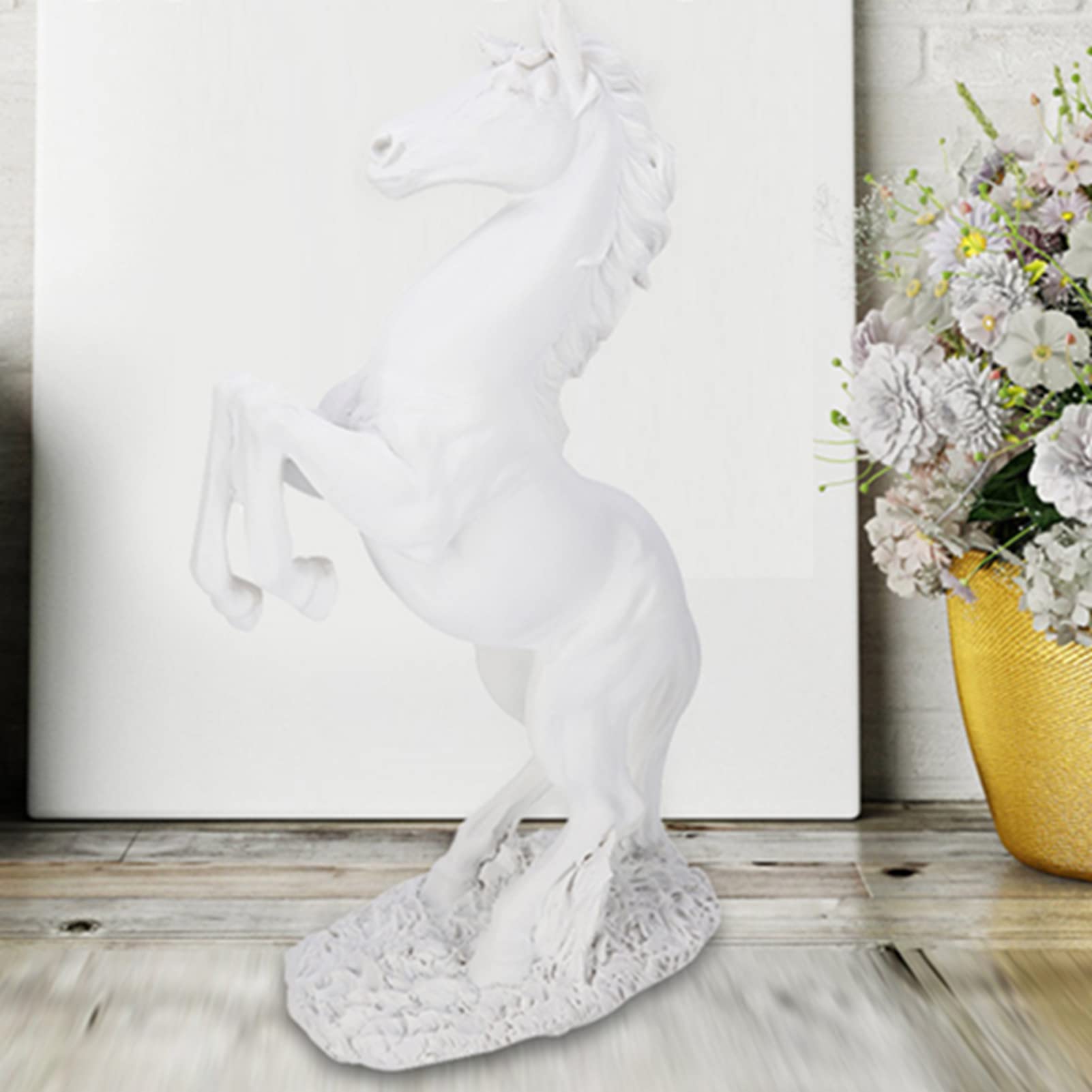 Amazon.co.jp: 馬の像の装飾、樹脂馬の彫刻、エルオピアスタイルの馬の