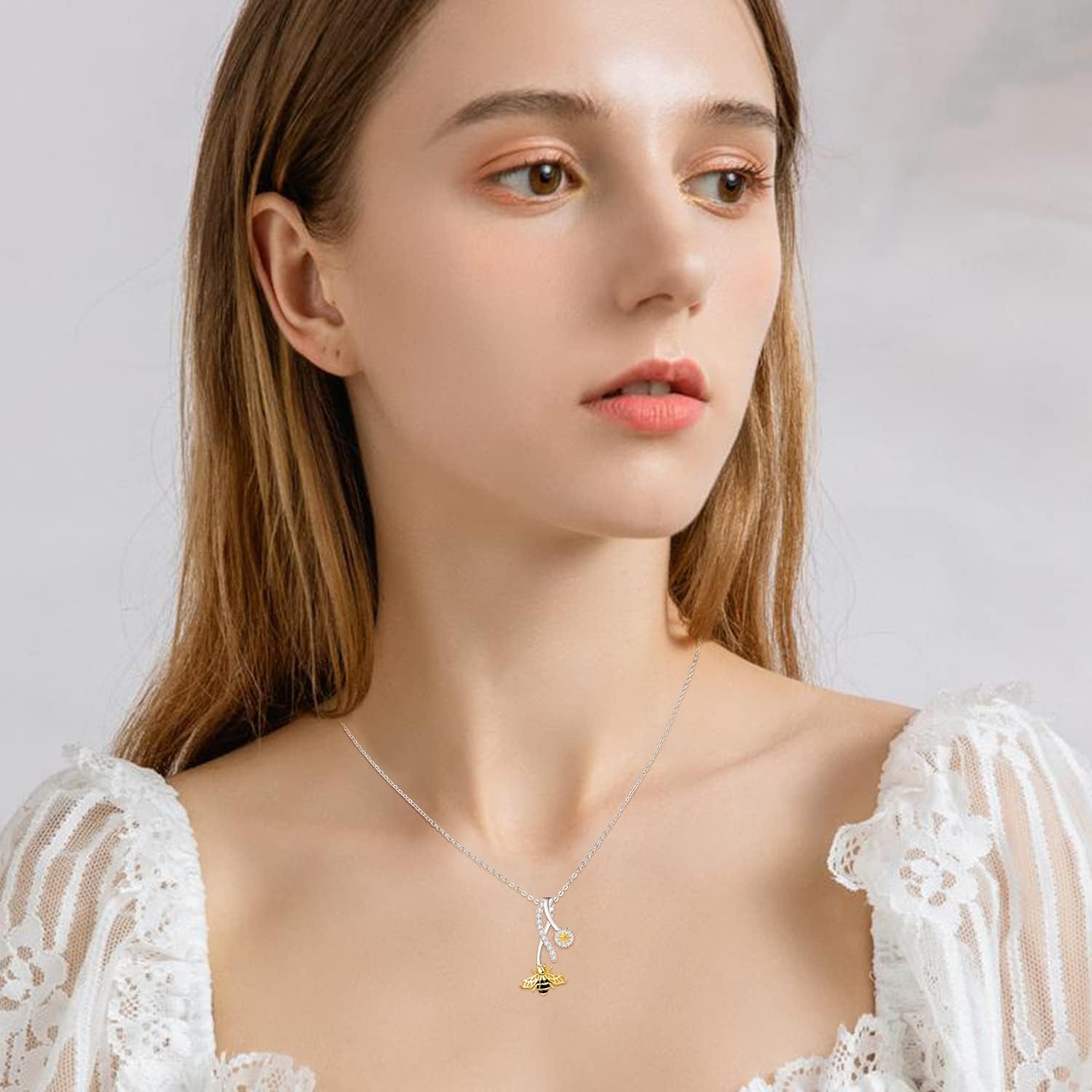 Palpitate Bee/Butterfly Necklace for Women 925 Sterling Silver Insect Jewelry Christmas Gifts for Daughter Grandma Mom - Image 5